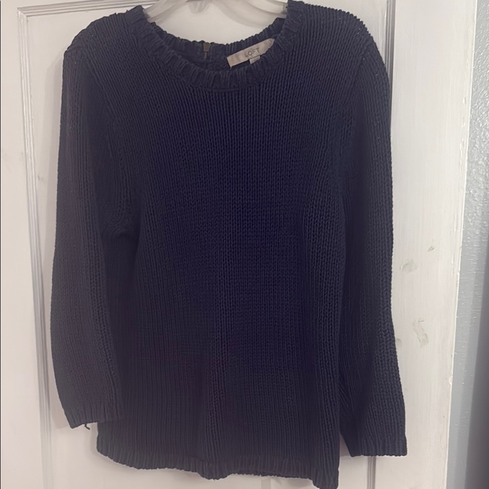 Cozy Blue Knit Sweater